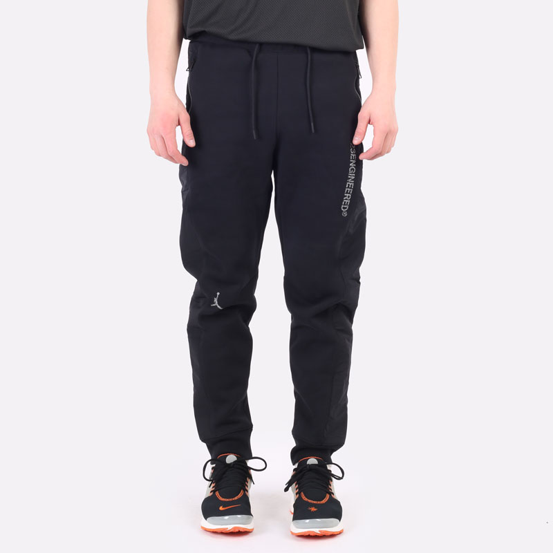 мужские черные брюки Jordan 23 Engineered Fleece Trousers DJ0180-010 - цена, описание, фото 8